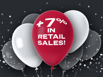 Coachman 7% retail growth balloon banner